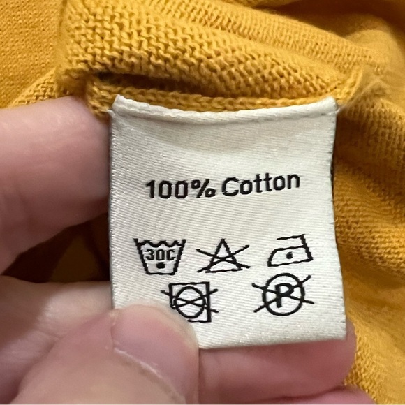 Women’s Small Mustard Coeur d'Alene Lightweight Long Sleeve Fall Sweater R1 - Picture 4 of 4